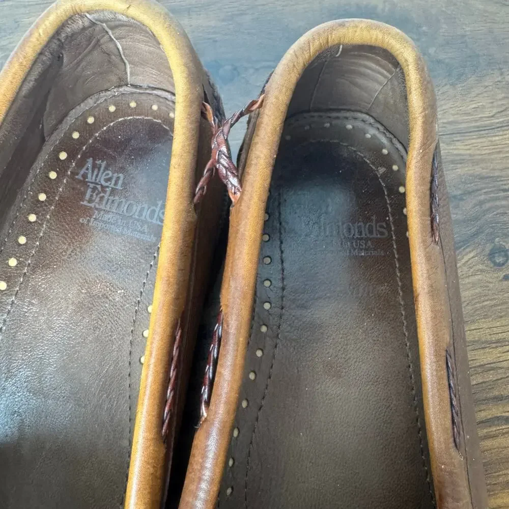 Allen Edmonds 11 D Woodstock‎ Classic Leather Tassel Loafers Dress Shoes